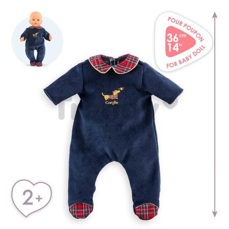 Pyžamo pre bábiku Pajamas Corolle Holidays Mon Grand Poupon Corolle vianočná edícia pre 36 cm bábiku od 24 mes