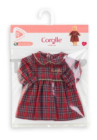 Šaty pre bábiku Dress Corolle Holidays Mon Grand Poupon Corolle vianočná edícia pre 36 cm bábiku od 24 mes