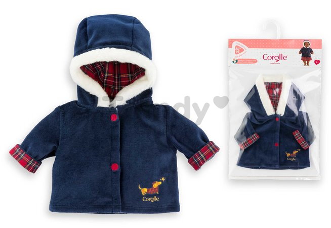 Kabát pre bábiku Coat Corolle Holidays Mon Grand Poupon Corolle vianočná edícia pre 36 cm bábiku od 24 mes
