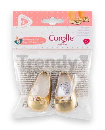 Balerínky pre bábiku Golden Ballet Flat Shoes Corolle pre 36 cm bábiku