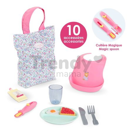 Obedová súprava pre bábiku Large Mealtime Set Corolle pre 36-42 cm bábiku od 24 mes