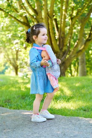 Klokanka na nosenie bábiky Flowered Baby Doll Slink Corolle pre 36-42 cm bábiku nastaviteľné popruhy