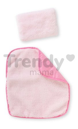 Prútený košík s prikrývkou a vankúšom pre bábiku Braided Basket Set Plush Corolle pre 36-42 cm bábiku