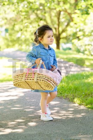 Prútený košík s prikrývkou a vankúšom pre bábiku Braided Basket Set Plush Corolle pre 36-42 cm bábiku