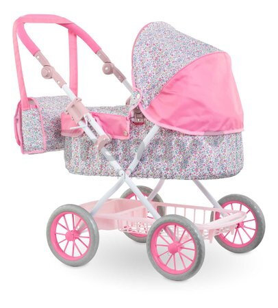 Hlboký kočík pre bábiku Flowered Carriage Corolle s taškou na prebaľovanie pre 30-52 cm bábiku