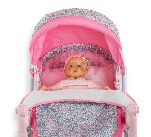 Hlboký kočík pre bábiku Flowered Carriage Corolle s taškou na prebaľovanie pre 30-52 cm bábiku