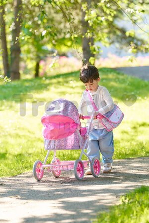 Hlboký kočík pre bábiku Flowered Carriage Corolle s taškou na prebaľovanie pre 30-52 cm bábiku