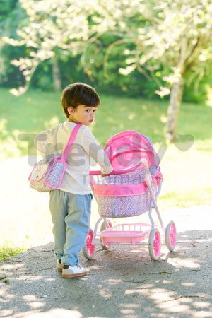 Hlboký kočík pre bábiku Flowered Carriage Corolle s taškou na prebaľovanie pre 30-52 cm bábiku