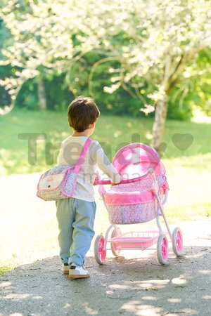 Hlboký kočík pre bábiku Flowered Carriage Corolle s taškou na prebaľovanie pre 30-52 cm bábiku