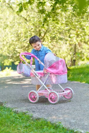 Hlboký kočík pre bábiku Flowered Carriage Corolle s taškou na prebaľovanie pre 30-52 cm bábiku