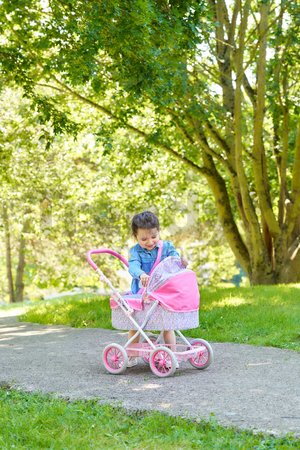 Hlboký kočík pre bábiku Flowered Carriage Corolle s taškou na prebaľovanie pre 30-52 cm bábiku