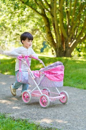 Hlboký kočík pre bábiku Flowered Carriage Corolle s taškou na prebaľovanie pre 30-52 cm bábiku