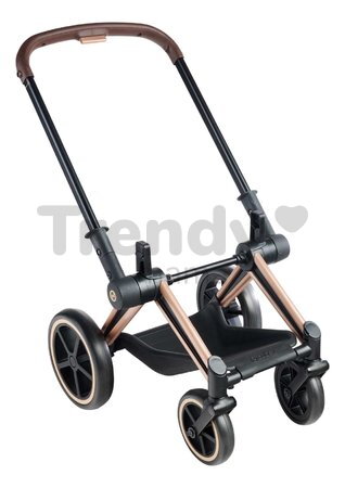 Kočík trojkombinácia pre bábiku Cybex Black 3in1 Priam Corolle skladací s multifunkčnými prednými kolesami pre 36-52 cm bábiku