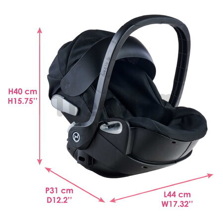 Vajíčko pre bábiku Baby Doll Carrier Cybex Priam 2in1 Black Corolle pre 36-52 cm bábiku