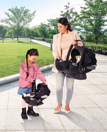 Vajíčko pre bábiku Baby Doll Carrier Cybex Priam 2in1 Black Corolle pre 36-52 cm bábiku