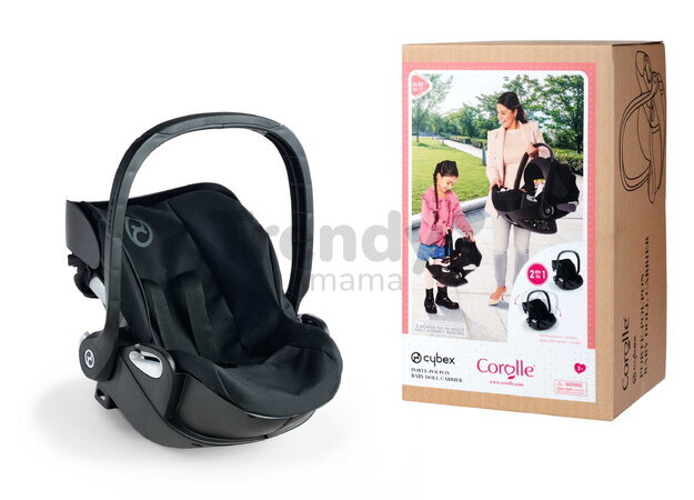 Vajíčko pre bábiku Baby Doll Carrier Cybex Priam 2in1 Black Corolle pre 36-52 cm bábiku