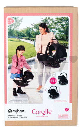 Vajíčko pre bábiku Baby Doll Carrier Cybex Priam 2in1 Black Corolle pre 36-52 cm bábiku