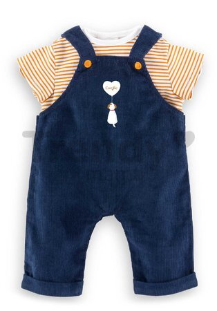 Tričko a overal pre bábiku T-shirt & Navy Blue Overall Mon Grand Poupon Corolle pre 36 cm bábiku od 24 mes