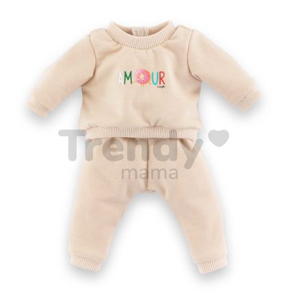 Tepláková súprava pre bábiku Beige Tracksuit Mon Grand Poupon Corolle pre 36 cm bábiku od 24 mes