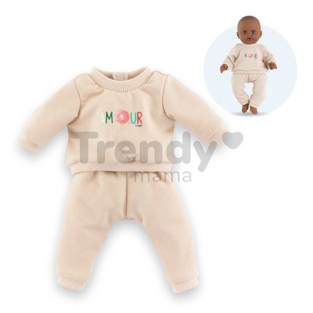 Tepláková súprava pre bábiku Beige Tracksuit Mon Grand Poupon Corolle pre 36 cm bábiku od 24 mes