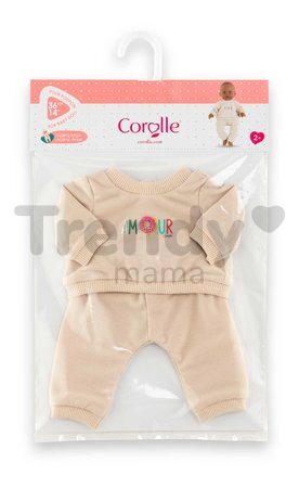 Tepláková súprava pre bábiku Beige Tracksuit Mon Grand Poupon Corolle pre 36 cm bábiku od 24 mes