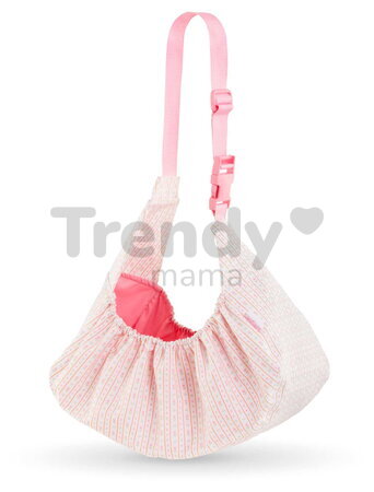 Nosič pre bábiku Carrier Bag Tulips Corolle ružový pre 36 cm bábiku s nastaviteľným popruhom