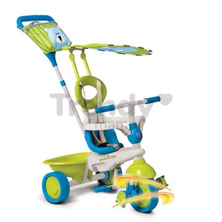Trojkolka Safari Medveď Touch Steering smarTrike zeleno-modrá od 10 mes