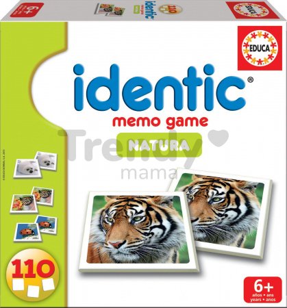 Pexeso Identic Memo Game Natura Educa 110 ks so zvieratami od 6 rokov