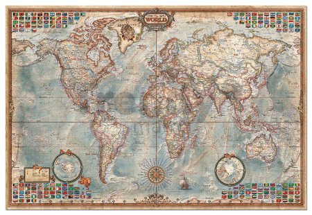 Puzzle The World Executive Map Educa 4000 dielov od 15 rokov