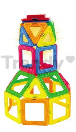 Stavebnica magnetická Neónové svetlá Neon Led Set Hi-Tech Magformers elektronická 31 dielov