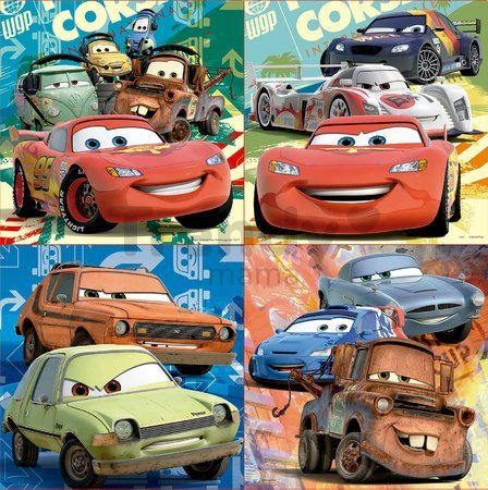 Puzzle Disney Autá 2 Educa 25-20-16-12 dielov od 24 mes