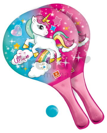 Plážový tenis Jednorožec Unicorn Mondo 2*22 cm rakety a loptička
