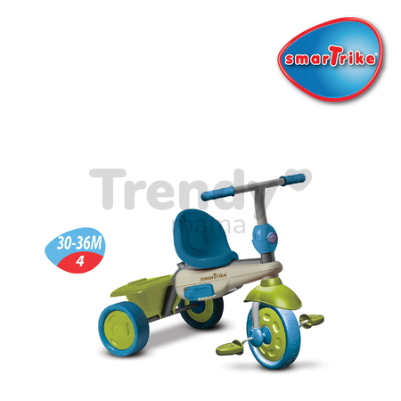 Trojkolka Vanilla Touch Steering smarTrike zeleno-modrá od 10 mes