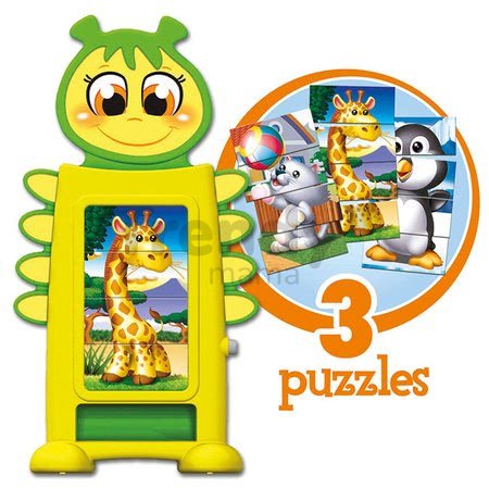 Skladačka Baby Tower Puzzle Educa s kockami od 18 mes