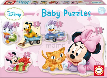 Baby puzzle Minnie Educa 5-obrázkové od 24 mes