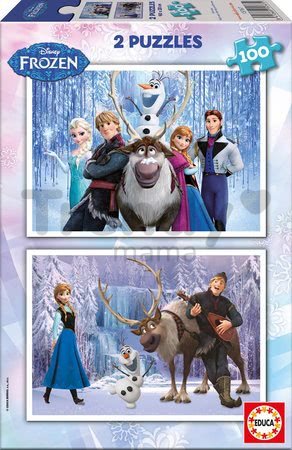 Puzzle Frozen - Ľadové kráľovstvo Educa 2x100 dielov od 5 rokov