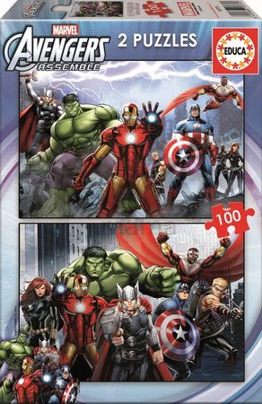 Puzzle Avengers Educa 2x 100 dielov od 5 rokov