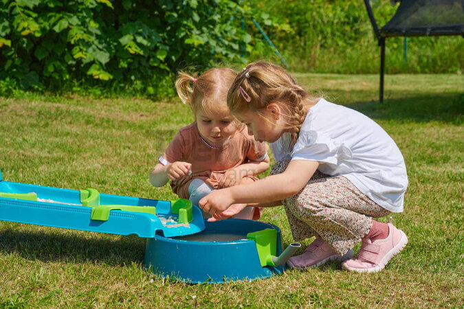Vodná a bahenná dráha s dĺžkou 2,3 m Mudway Flow AquaPlay so stavidlami a regulátorom prietoku s UV filtrom