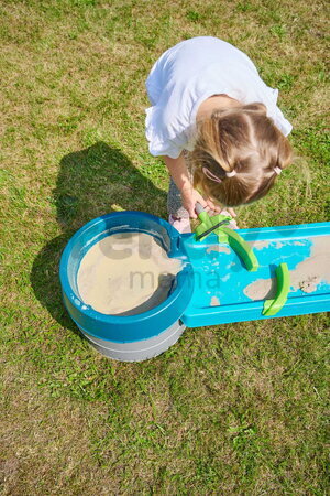 Vodná a bahenná dráha s dĺžkou 1,35 m Mudway Run AquaPlay so stavidlami a regulátorom prietoku s UV filtrom