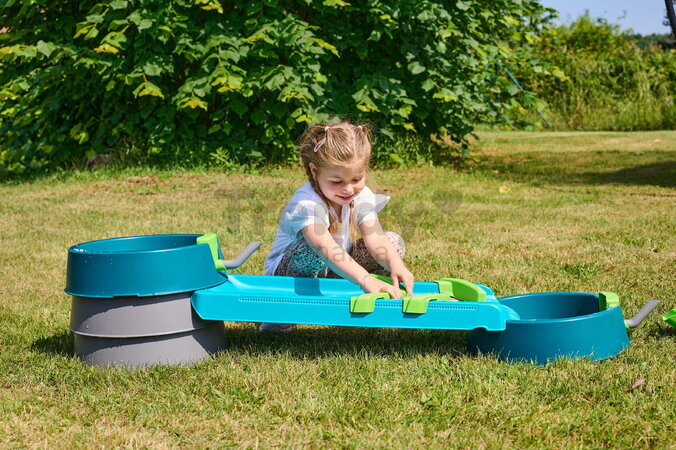 Vodná a bahenná dráha s dĺžkou 1,35 m Mudway Run AquaPlay so stavidlami a regulátorom prietoku s UV filtrom