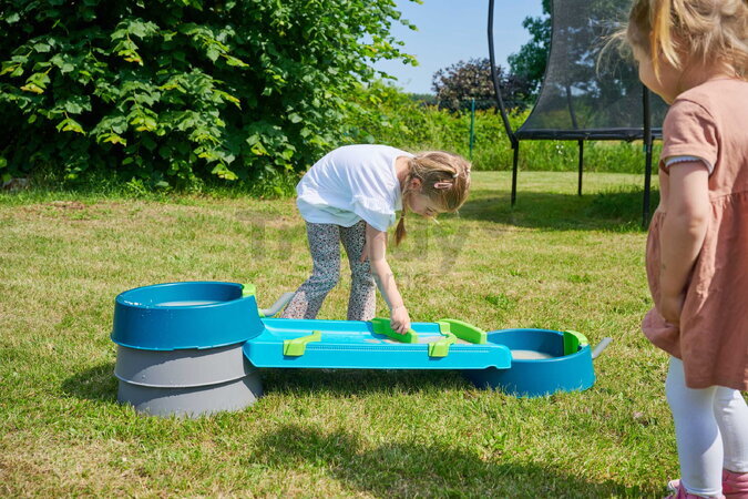 Vodná a bahenná dráha s dĺžkou 1,35 m Mudway Run AquaPlay so stavidlami a regulátorom prietoku s UV filtrom