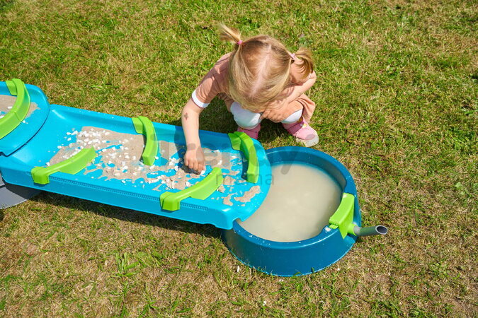 Vodná a bahenná dráha s dĺžkou 2,3 m Mudway Flow AquaPlay so stavidlami a regulátorom prietoku s UV filtrom