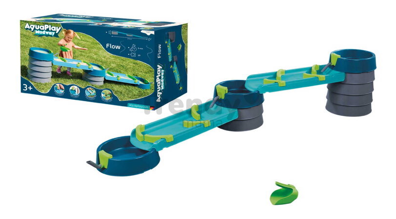 Vodná a bahenná dráha s dĺžkou 2,3 m Mudway Flow AquaPlay so stavidlami a regulátorom prietoku s UV filtrom