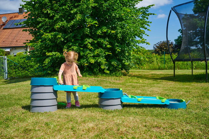 Vodná a bahenná dráha s dĺžkou 2,3 m Mudway Flow AquaPlay so stavidlami a regulátorom prietoku s UV filtrom