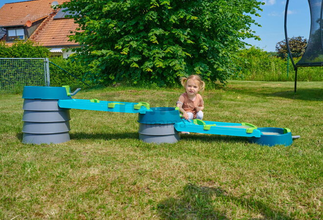 Vodná a bahenná dráha s dĺžkou 2,3 m Mudway Flow AquaPlay so stavidlami a regulátorom prietoku s UV filtrom