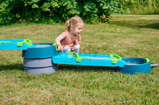 Vodná a bahenná dráha s dĺžkou 2,3 m Mudway Flow AquaPlay so stavidlami a regulátorom prietoku s UV filtrom