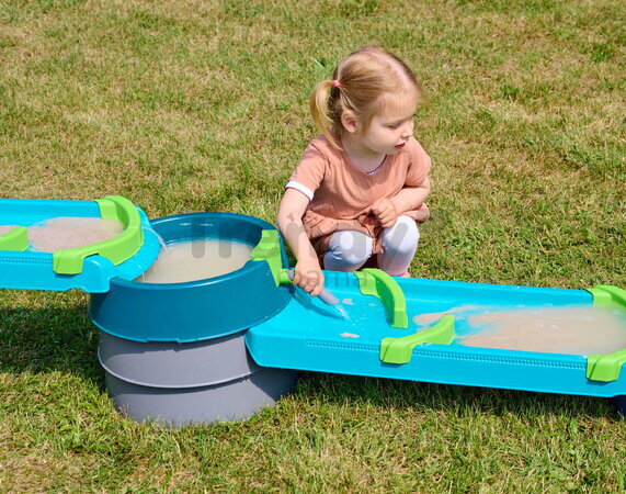 Vodná a bahenná dráha s dĺžkou 2,3 m Mudway Flow AquaPlay so stavidlami a regulátorom prietoku s UV filtrom