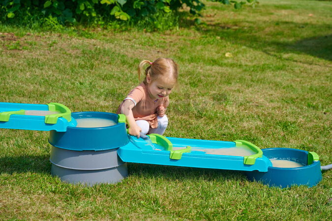Vodná a bahenná dráha s dĺžkou 2,3 m Mudway Flow AquaPlay so stavidlami a regulátorom prietoku s UV filtrom