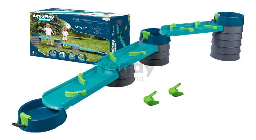 Vodná a bahenná dráha s dĺžkou 3 m Mudway Stream AquaPlay so stavidlami a regulátorom prietoku s UV filtrom