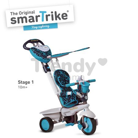 Trojkolka Dream Team Blue Touch Steering 4v1 smarTrike modro-šedá od 10 mes
